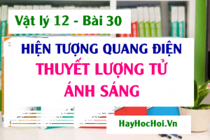 Thuyết lượng tử ánh sáng Einstein, Hiện tượng quang điện là gì - Vật lý 12 bài 30